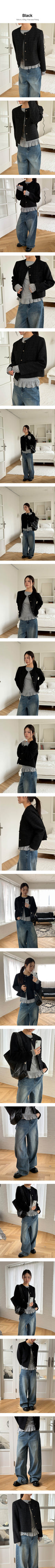 Minimal two pocket tweed jacket(2color)