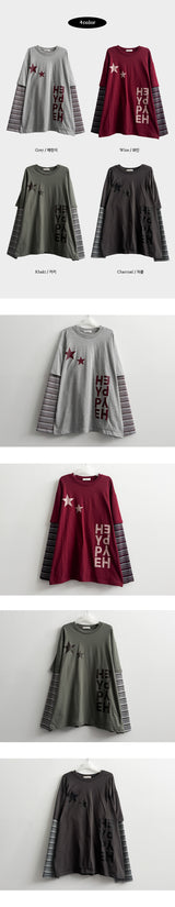 Eve Star Layered 長袖Tシャツ