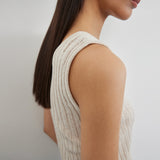 DAMAGE TANK TOP(OATMEAL)