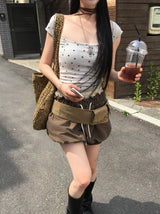 シューズレイヤードパンプキンショーツ