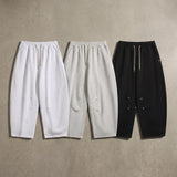 Draped Drawstring Wide Pants