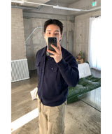 Two-pocket collar cardigan