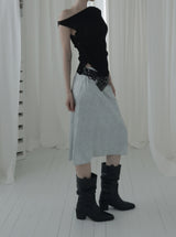 Roche Flower Jacquard Midi Skirt