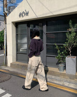 Mega D ring wide pants (2colors)