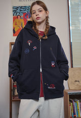 [2-WAY] Mushroom Stitch Zip-Up