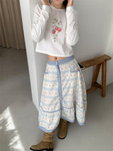 CARROT BUTTON FULL SKIRT (2C)