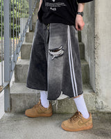 Labon Track Bermuda Denim Pants