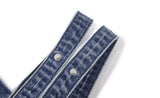 13DE MARZO Bear Denim Jacket Tote Bag Blue