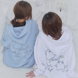 [FANCY X DUSTY] デビル＆エンジェルプリントフードジップアップ (WHITE) F25NM1003