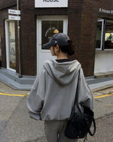 Code Oversized 2-Way Zip-Up Hoodie