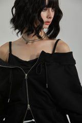 LEADER ZIP-UP -BLACK