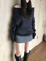 レブウールミニスカート(2 colors)