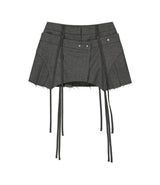 Micro Wool Shorts / Grey