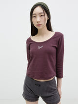Nue 2Way 3/4タイTシャツ チェリー