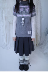 Bor nordic short-sleeve knit