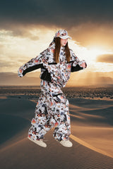 REFINED SUPER WIDE VENTILATION PANTS REALTREE WHITE