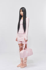 スポーツロゴ バレリーナバッグ Pink