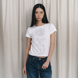 CローズホットフィックススリムTシャツ - ホワイト