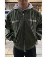 Garment Washing MA-1 Crop Flight Jumper
