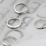 SVR-607 Silver 925 Cross Silver Friendship Ring Couple Ring