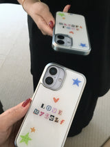 Love Myself Epoxy Silver Case