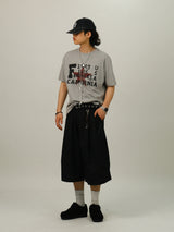 DZ Retro Star Printing Crop 1/2 T