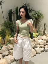 [Short Sleeve.ver] ピーチシースルーレイヤード半袖 (11c)