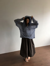 シルクフーディー + ナシ (4color)
