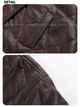 Warm Classic Leather Half Quilting Jacket