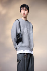 MUDDY KNIT CREWNECK GRAY