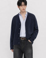 (UNISEX) Knitted V-Neck Cardigan