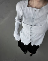 Nuad Pleated Bustier Blouse