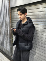 Tailed Padded Hooded Vest 3C