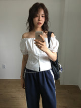Julie Puff Blouse  (2color)