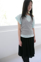 バックレスホルターネックスリーブレストップス (5colors)