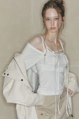 CORSET PANEL TOP white