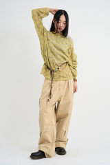 Mitten Summer Flower Knit