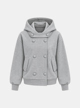 Milly Double-Button Hood Jumper