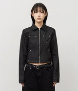 (W) May Rivet Denim Jacket