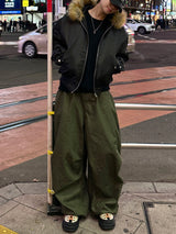 Continuous Nonfade Balloon Denim Pants 2C