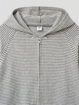 Stripe Knit Zip-Up