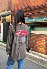 トーンズウォッシュドロングスリーブTシャツ