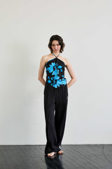  FLUTTER HALTERNECK / BLUE