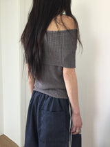 Ella Knit Off Shoulder (4color)