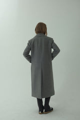 OVERSIZED WOOL COAT_MELANGE GRAY