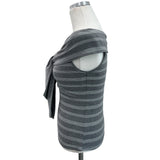 [🖤MD PICK] シネマストライプタイオフショルダートップ (Gray)