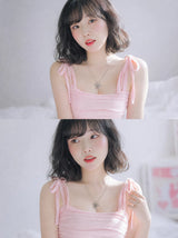 [I-DLE ミンニ Necklace] バレエリボンネックレス (Stainless Steel)