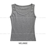 [U-BASIC] Daily Solid Crop Sleeveless