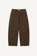 Canvas Cargo Curved Pants