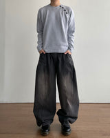 Ridge Curved Denim Pants